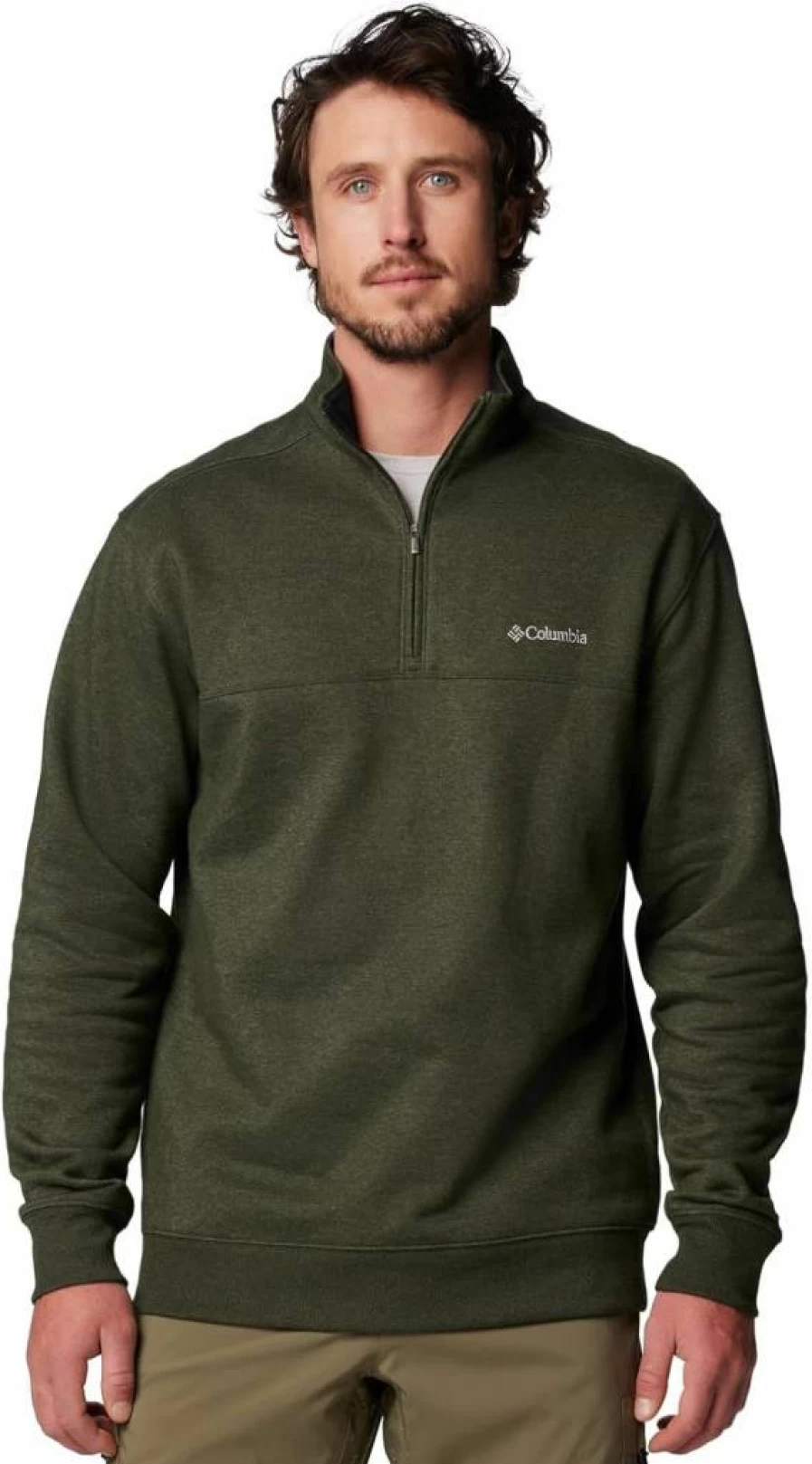 Columbia Men's Hart Mountain II Half Zip Fleece Jacket - Lightweight Outdoor Pullover for Hiking & Camping