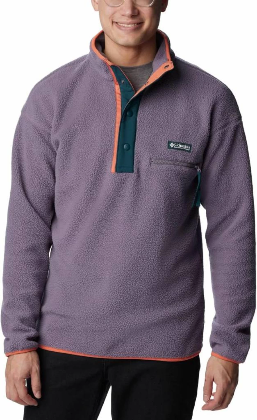 Columbia Men's Helvetia Half-Zip Fleece Jacket - Lightweight & Warm Outdoor Pullover