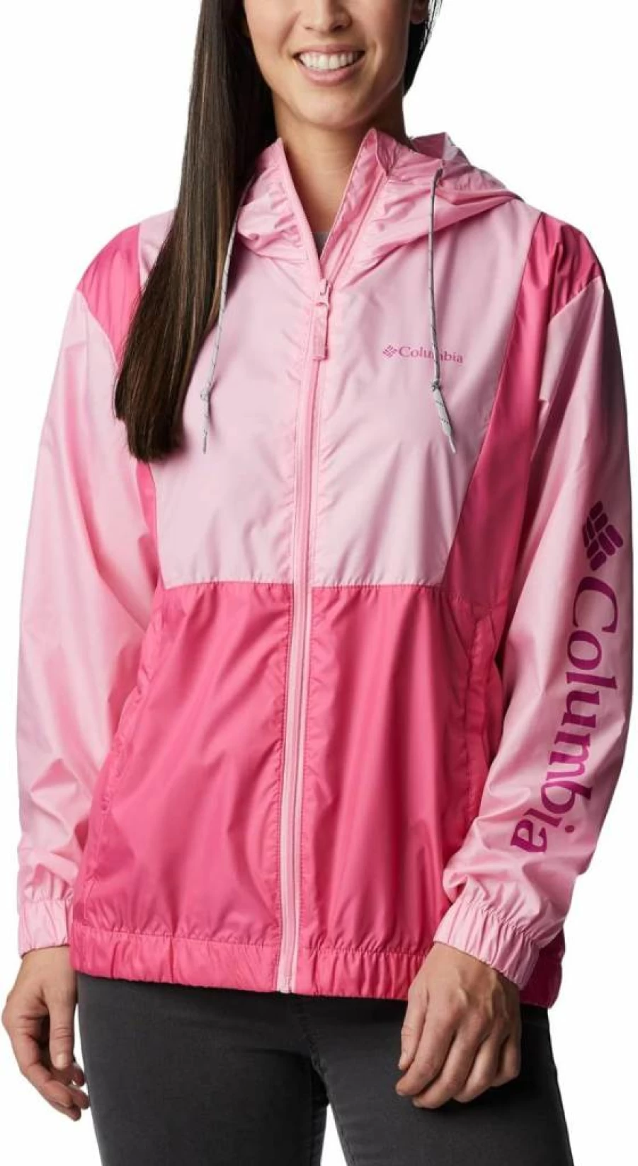 Columbia Women's Lily Basin Water-Resistant Jacket - Lightweight Outdoor Windbreaker for Hiking & Travel