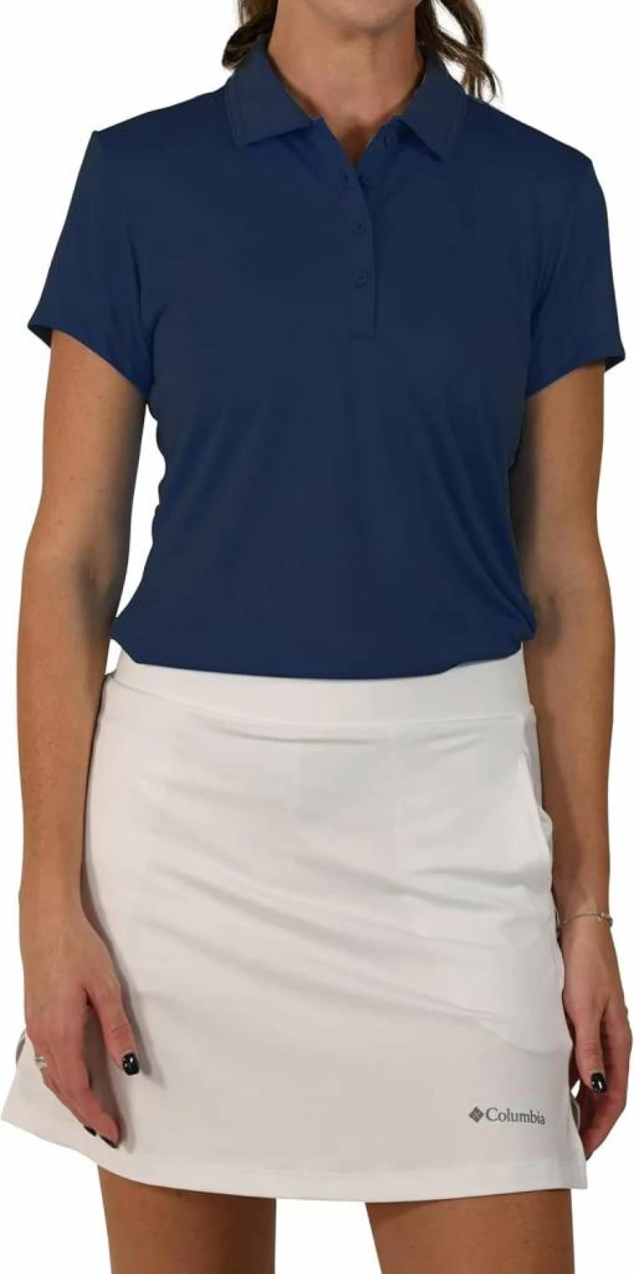 Columbia Women's Omni-Wick Breathable Golf Polo Shirt - Moisture-Wicking Short Sleeve Top for Comfort & Performance