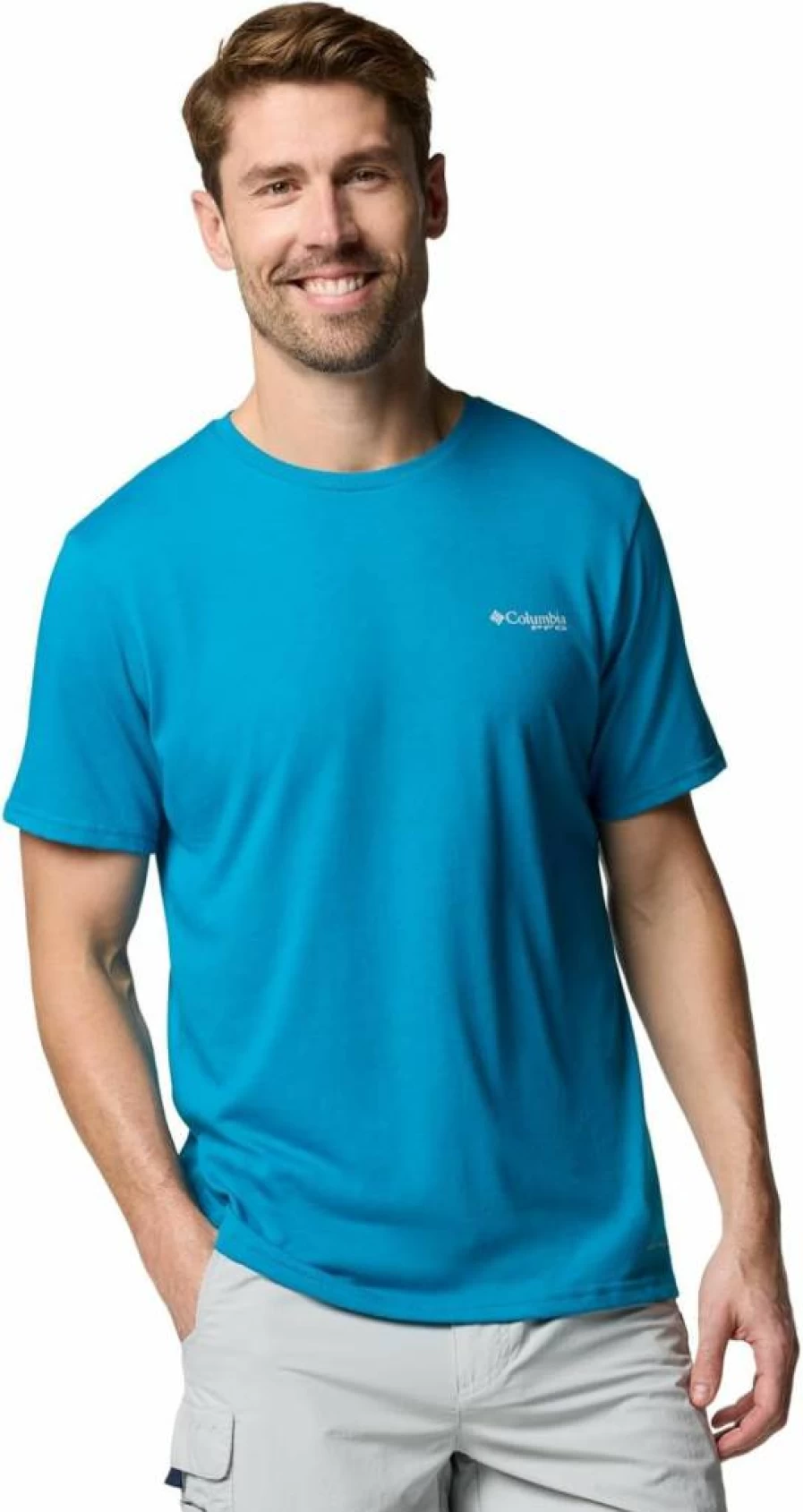 Columbia Men's PFG Bahama II Short Sleeve Fishing Shirt - UPF Sun Protection, Quick-Dry Performance Top for Outdoor Water Sports