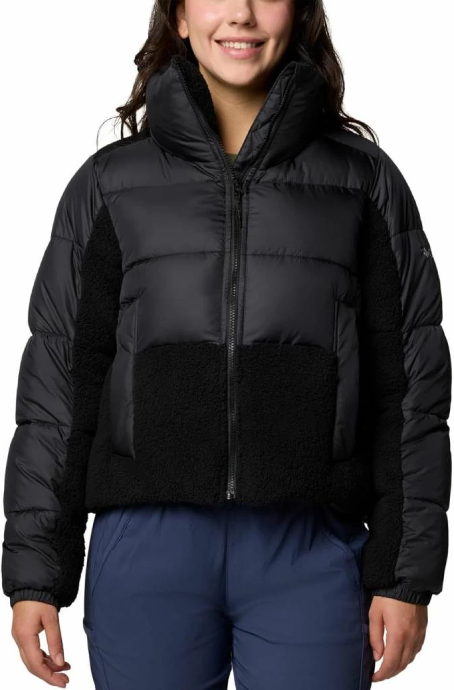Columbia Women's Leadbetter Point II Sherpa Hybrid Jacket - Winter Fleece-Lined Water-Resistant Outerwear