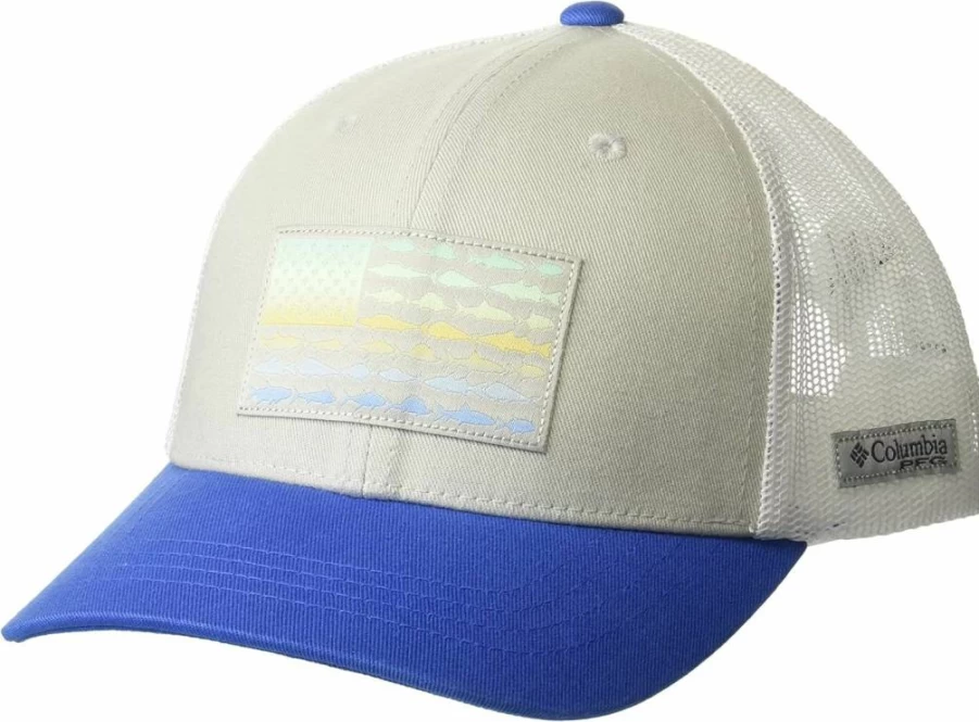 Columbia Kids' PFG Fish Flag Snapback Hat - Unisex Adjustable Sun Cap for Outdoor Adventures