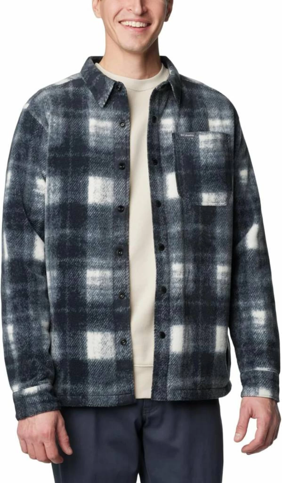 Columbia Men's Steens Mountain 2 Printed Shirt Jacket – Lightweight Outdoor Flannel