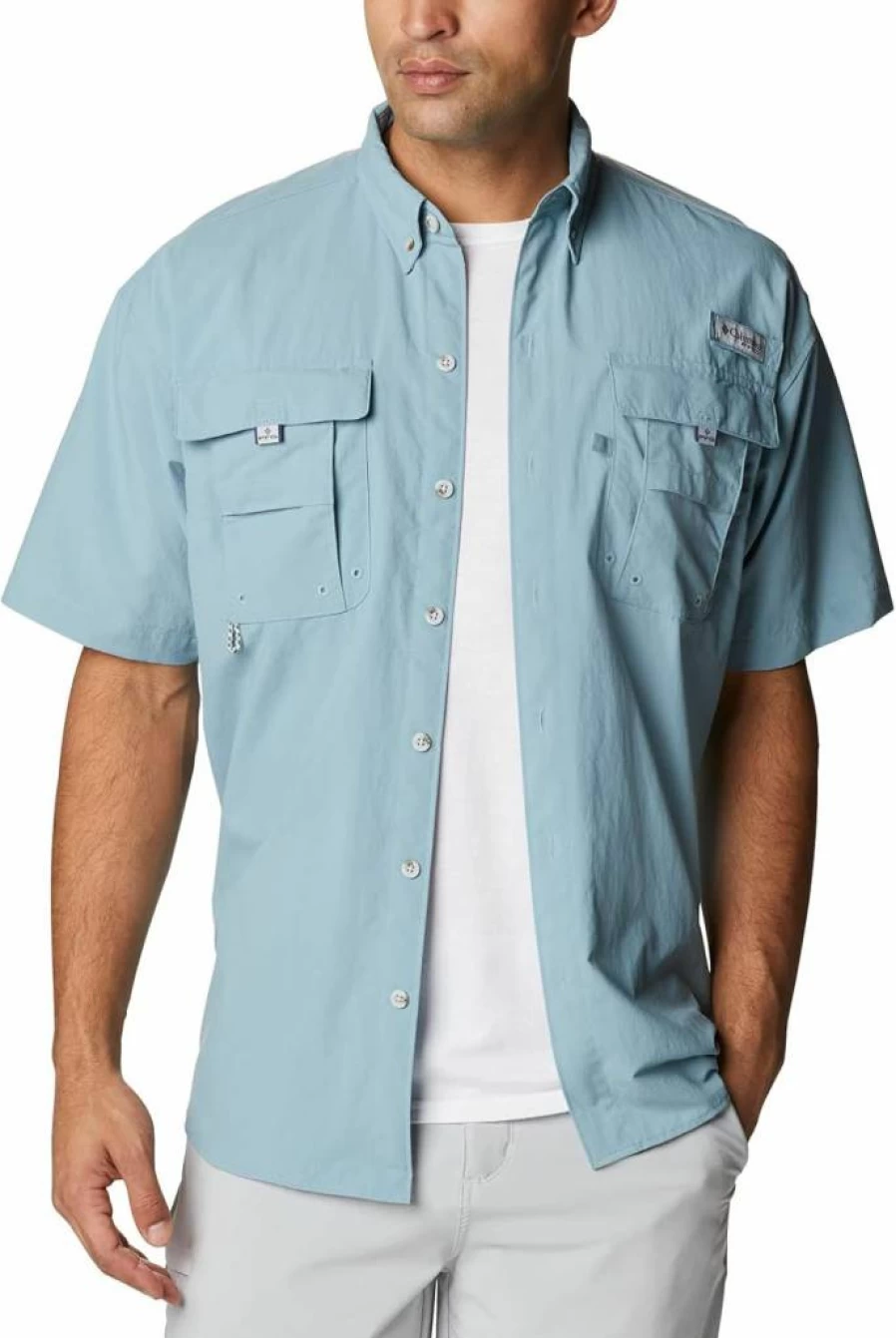 Columbia Men's Bahama II Short Sleeve Shirt - Lightweight Quick-Dry Travel Button-Up