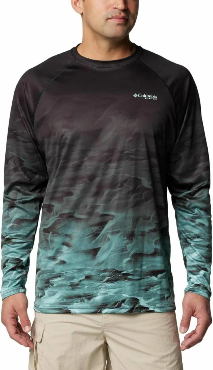 Columbia Men's PFG Super Terminal Tackle Fish Flow Long Sleeve Shirt - UPF Sun Protection Fishing Shirt