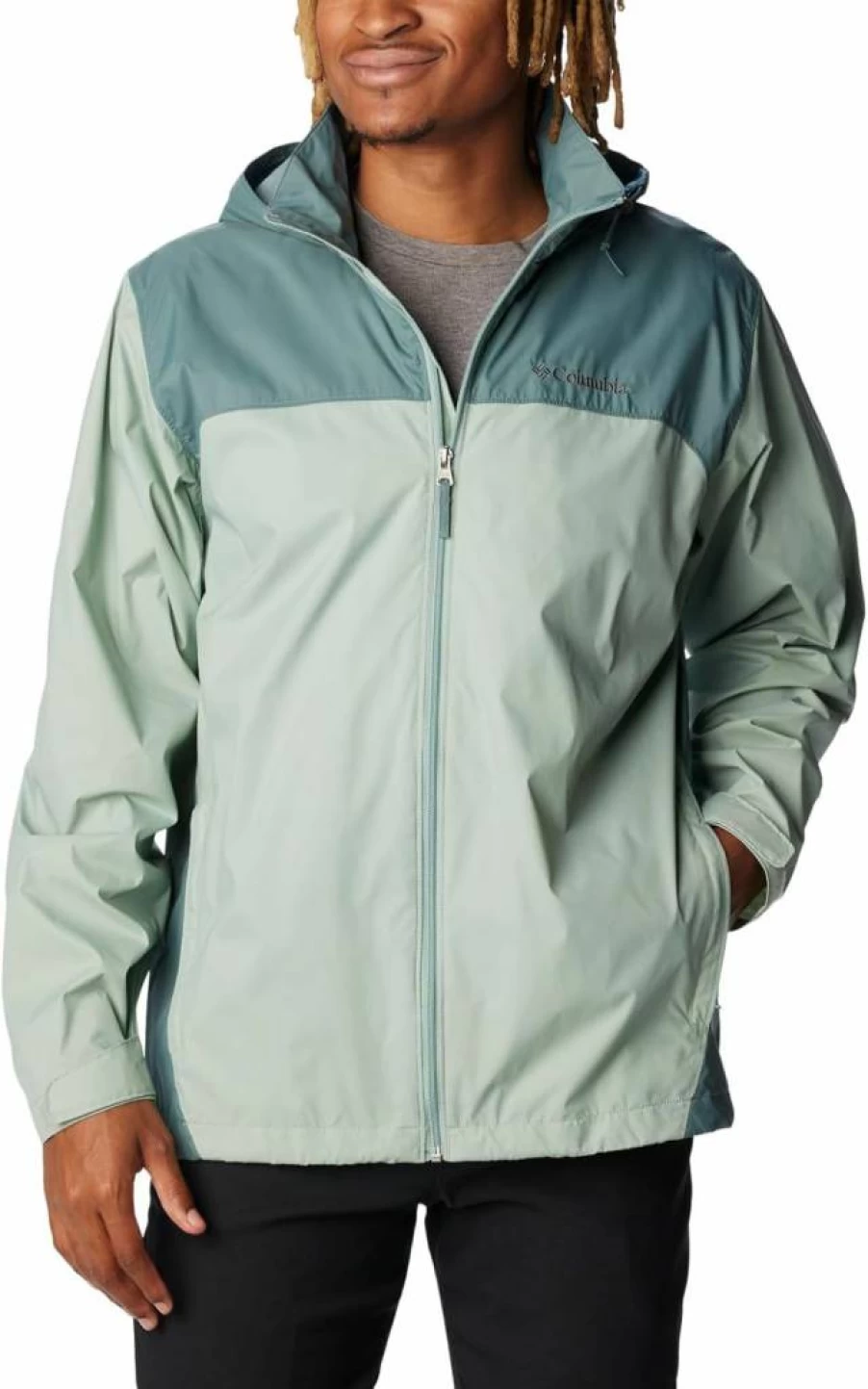 Columbia Men's Glennaker Lake Waterproof Rain Jacket – Lightweight Outdoor Shell for Hiking & Camping