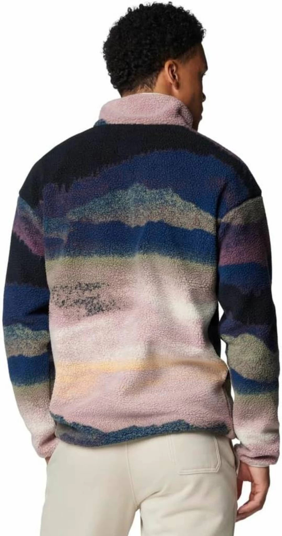 Columbia Men's Helvetia II Half-Zip Fleece Jacket - Printed Pullover for Outdoor Activities