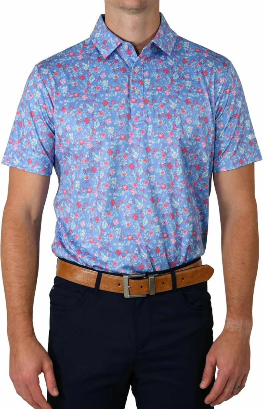 Columbia Men's Performance Golf Polo Shirt - Moisture-Wicking & UV Protection - Countryside Green