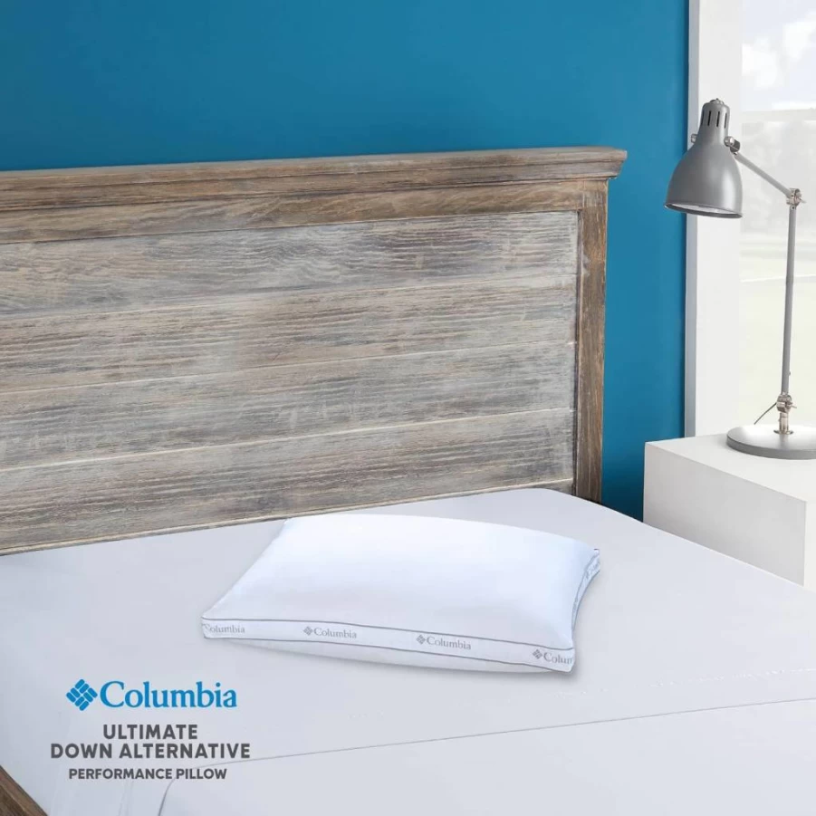 Columbia Omni-Wick Cooling Down Pillow for Side Sleepers - King Size Moisture-Wicking Pillow with Ultimate Dry Comfort Technology
