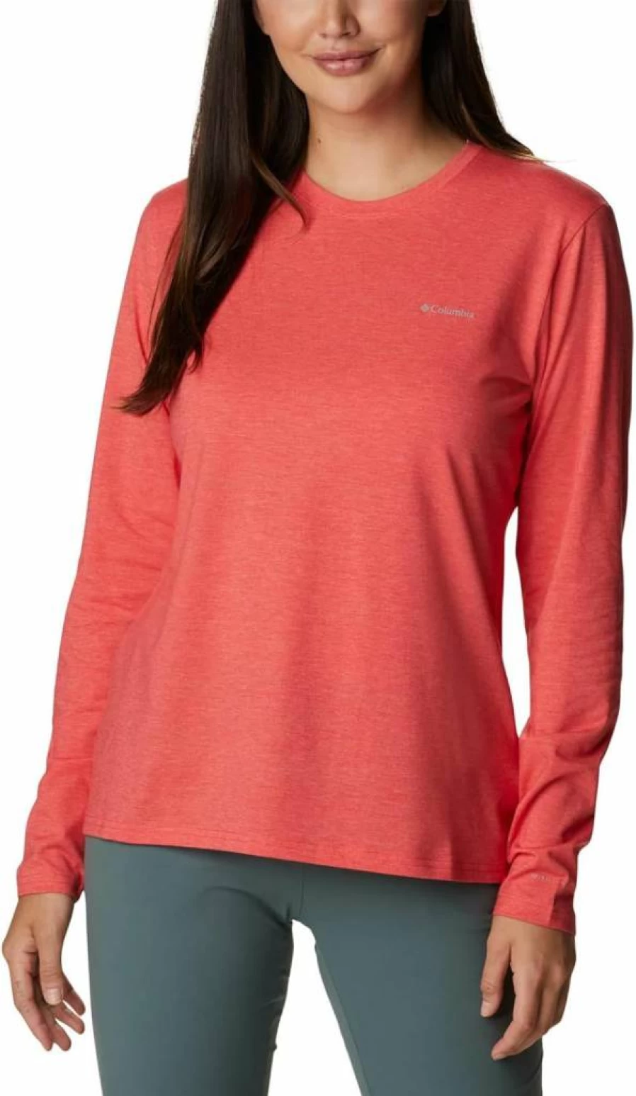 Columbia Women's Sun Trek Long Sleeve Tee - UPF Sun Protection, Moisture-Wicking, Lightweight Hiking Shirt