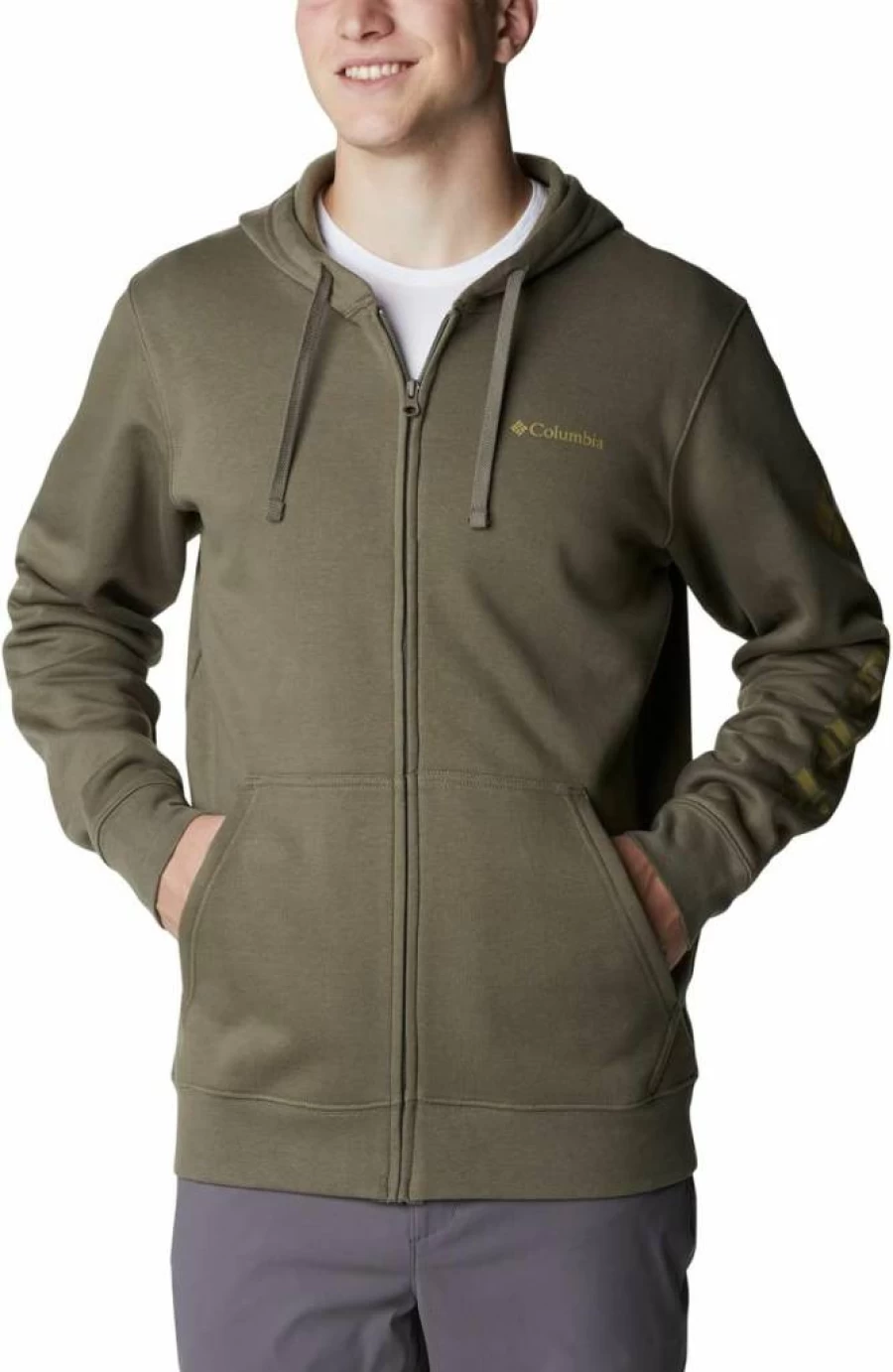 Columbia Men's Trek Full Zip Hoodie - Lightweight Hiking Fleece Jacket for Outdoor Adventures