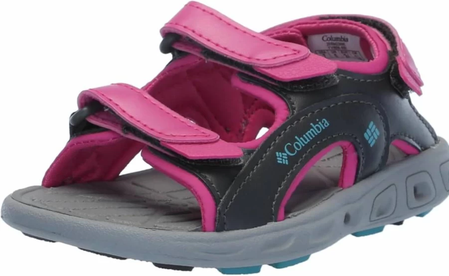 Columbia Kids' Techsun 3-Strap Sport Sandals - Breathable Outdoor Adventure Footwear for Boys & Girls