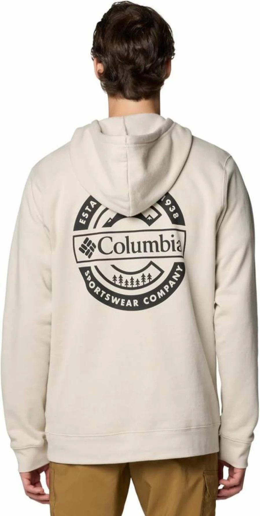 Columbia Men's Trek Graphic Hoodie - Lightweight Hiking Pullover with Moisture-Wicking Fabric