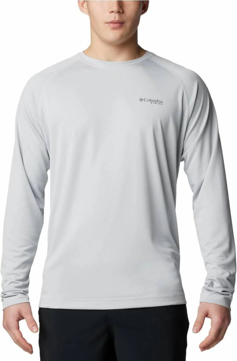 Columbia Men's PFG Solar Stream Long Sleeve Fishing Shirt - UPF Sun Protection, Quick-Dry Performance