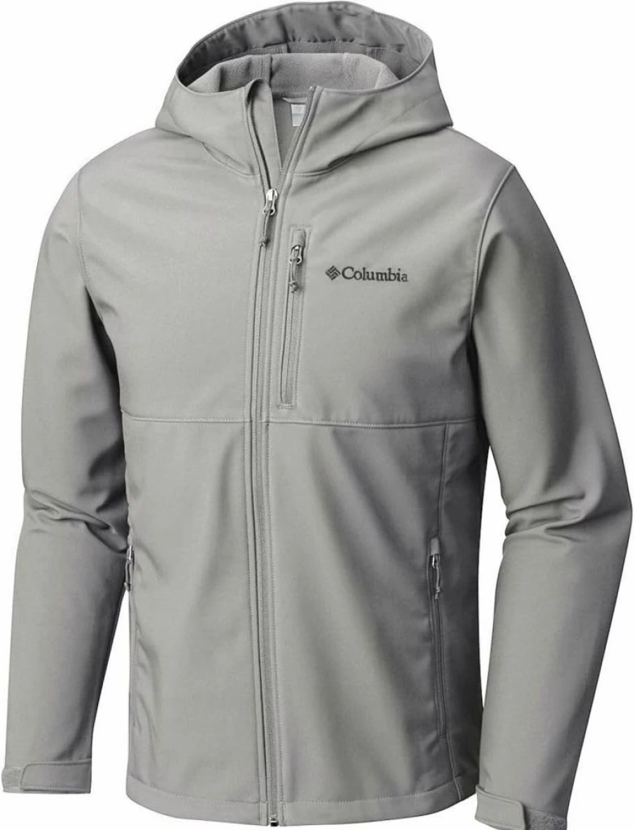 Columbia Men's Ascender Softshell Jacket - Water-Resistant Hooded Windbreaker for Outdoor Activities