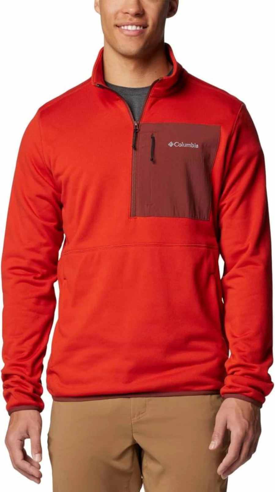 Columbia Men's Hike II Half Zip Fleece Jacket - Lightweight Hiking Pullover for Outdoor Adventures