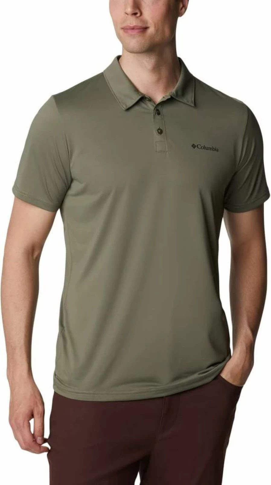 Columbia Men's Performance Hiking Polo Shirt – Moisture-Wicking & UV Protection