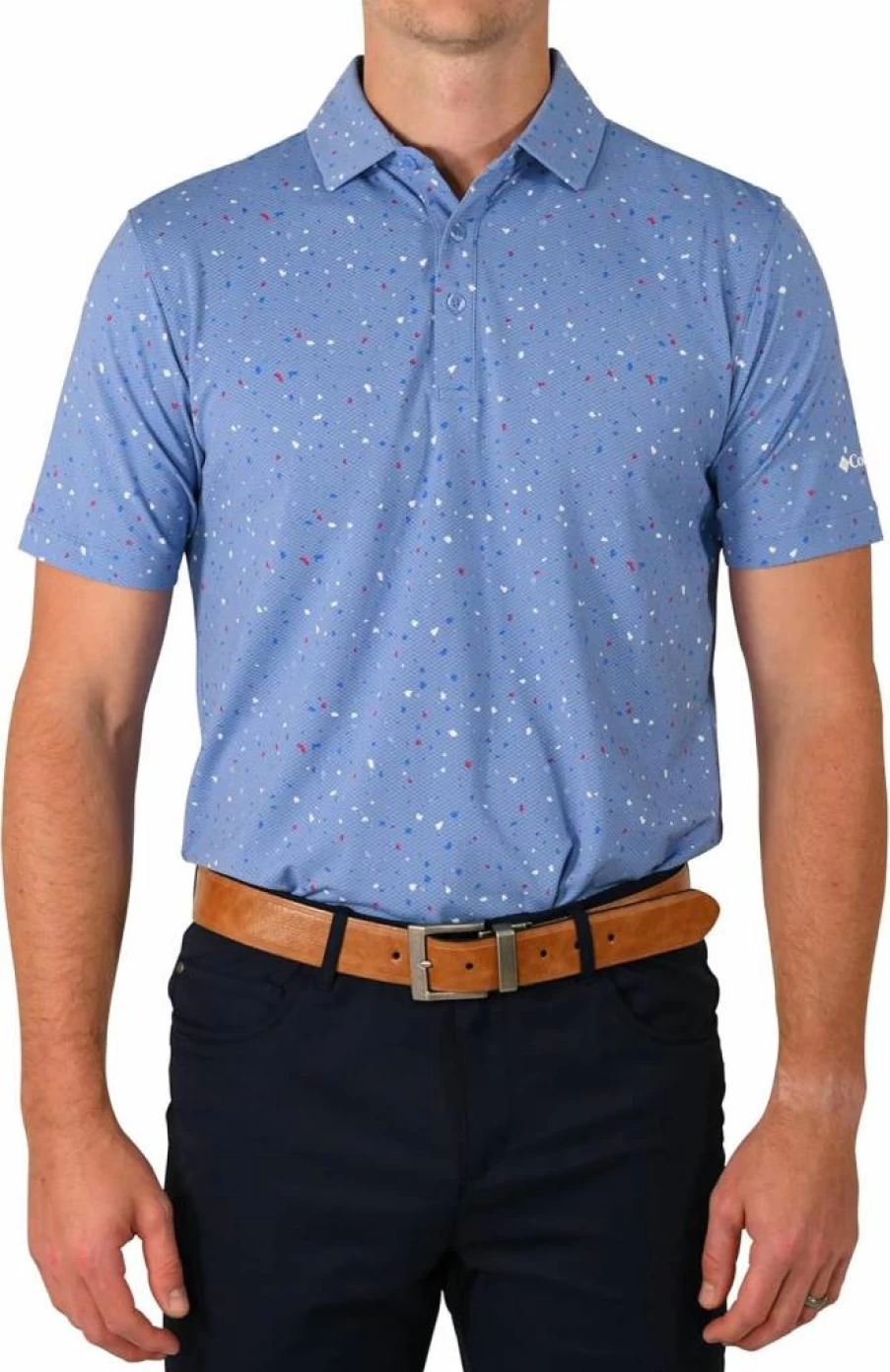 Columbia Men's Windy Path Golf Polo Shirt – Moisture-Wicking & UV Protection Performance Top