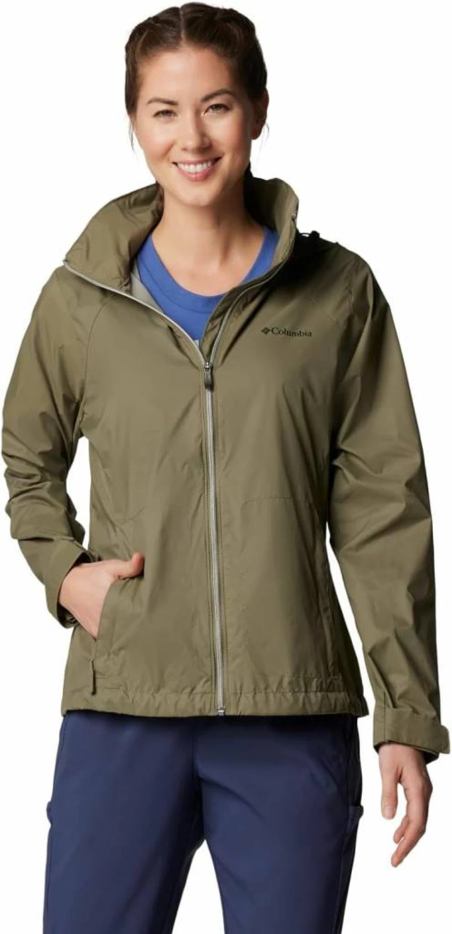 Columbia Women's Switchback IV Waterproof Jacket in Sunglow - Lightweight Hiking Raincoat