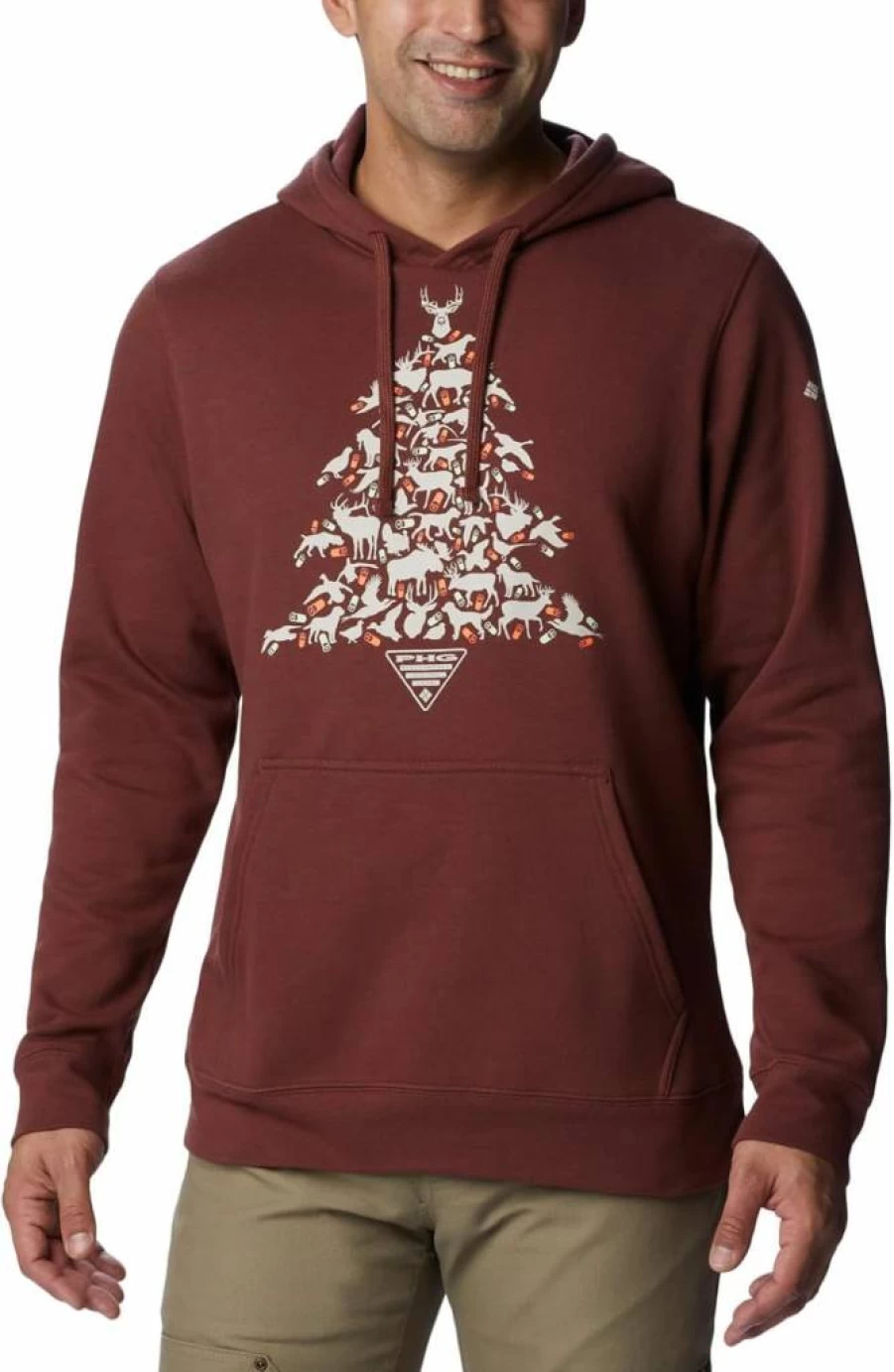 Columbia Men's PHG Hunt Star Pullover Hoodie - Lightweight Fleece Jacket for Outdoor Hunting & Hiking