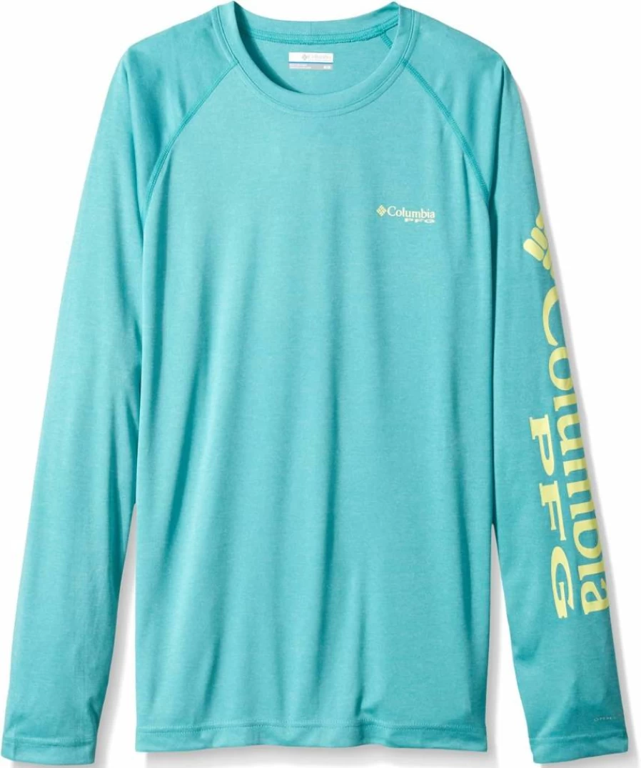 Columbia Men's PFG Terminal Tackle Heather Long Sleeve Fishing Shirt