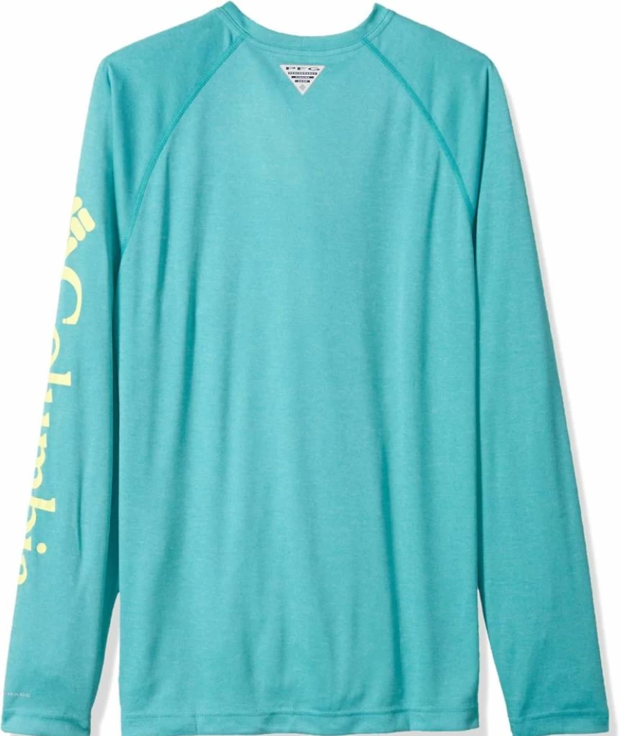 Columbia Men's PFG Terminal Tackle Heather Long Sleeve Fishing Shirt