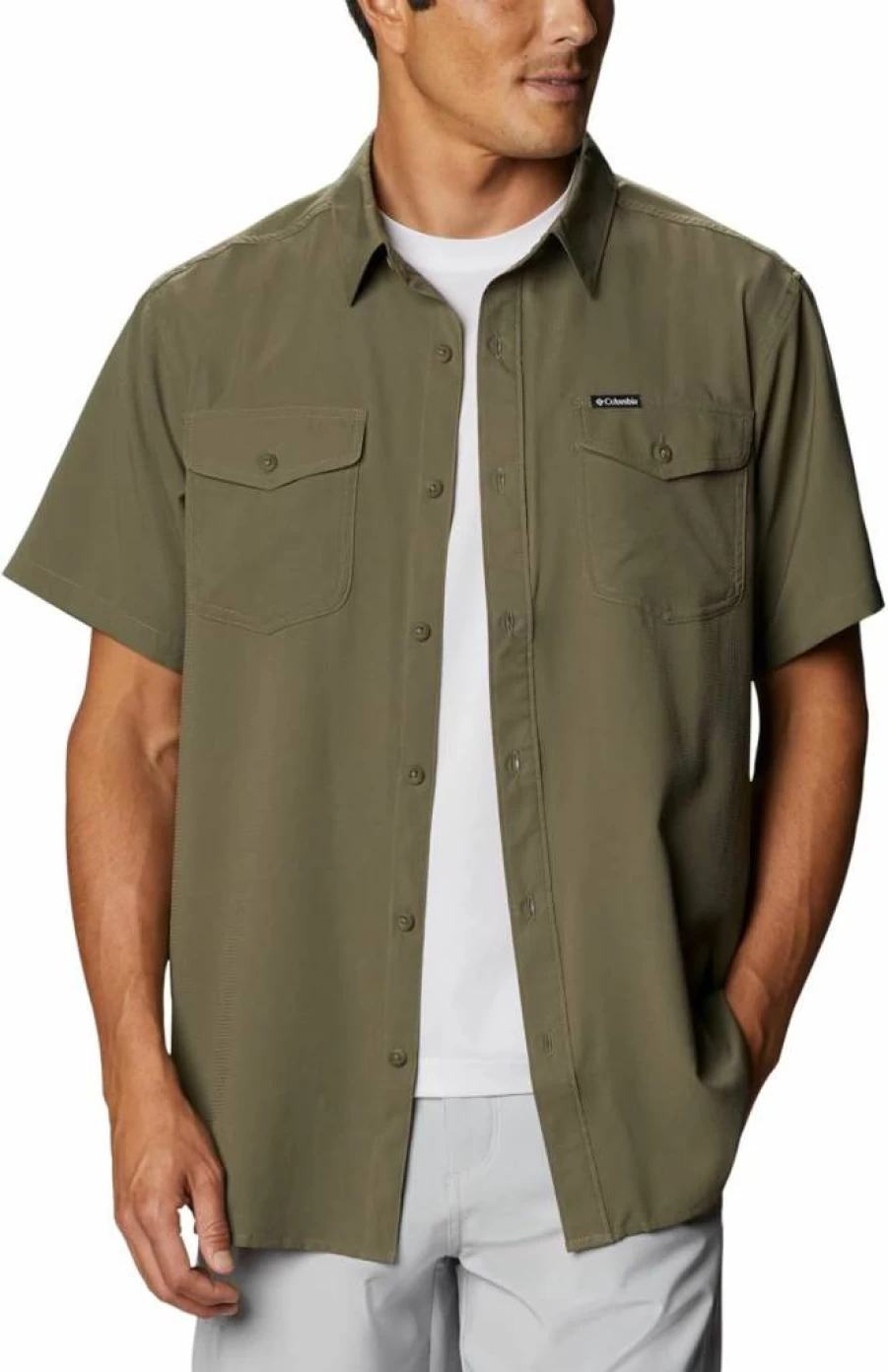 Columbia Men's Utilizer II Quick-Dry Solid Short Sleeve Shirt for Outdoor Activities