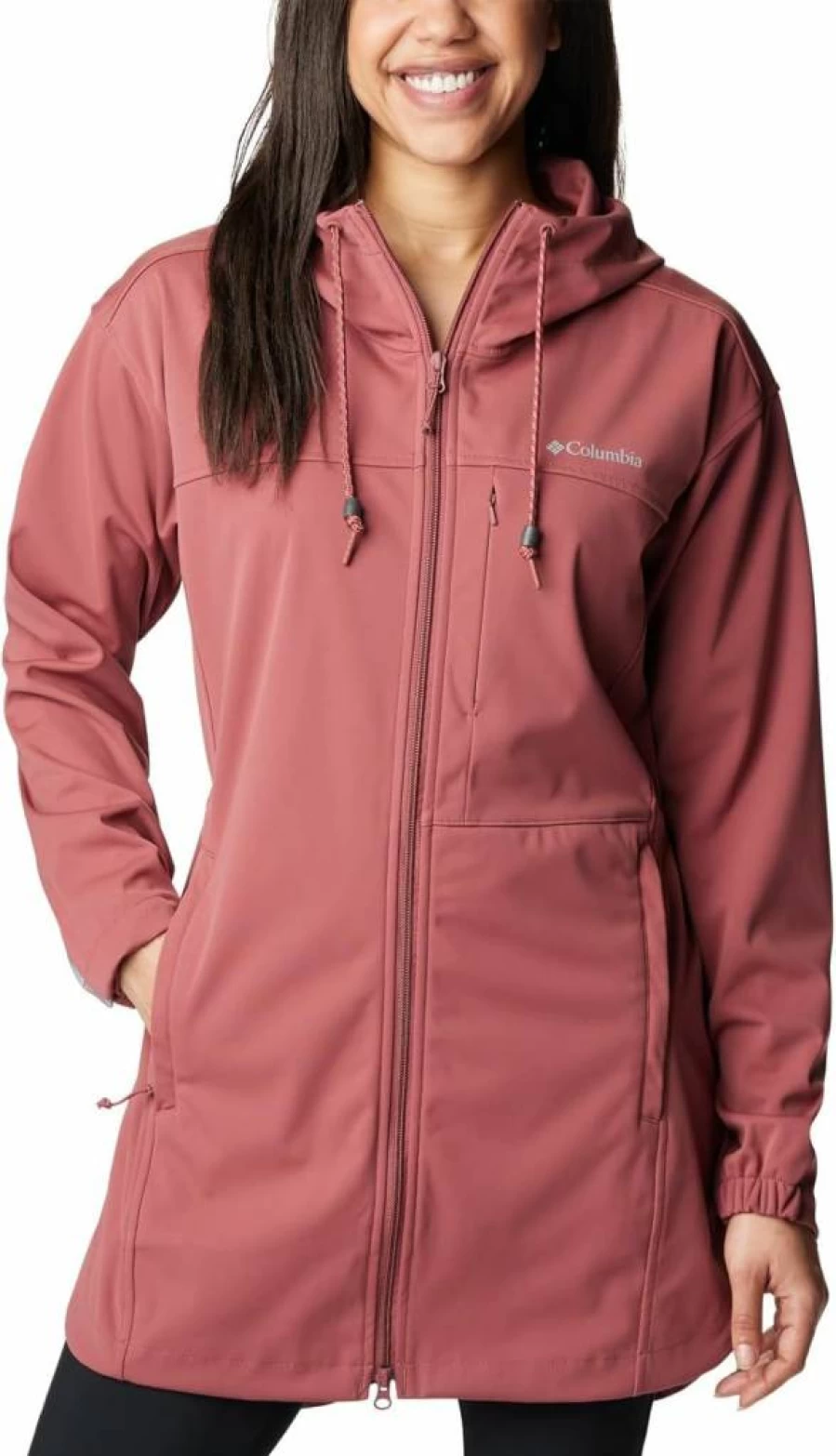 Columbia Women's Plus Size Flora Park Softshell Jacket - Water-Resistant, Lightweight Outdoor Jacket for Hiking & Casual Wear