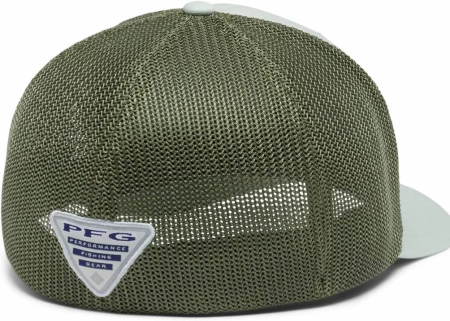Columbia PFG Fish Flag Mesh Ball Cap for Men & Women - Lightweight, Breathable Sun Hat for Fishing & Outdoor Activities