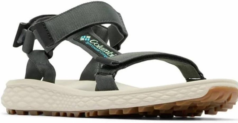 Columbia Men's Konos Globetrotter Hiking Shoes - Lightweight Grill/Mint Wave Size 9 Outdoor Trail Running Sneakers