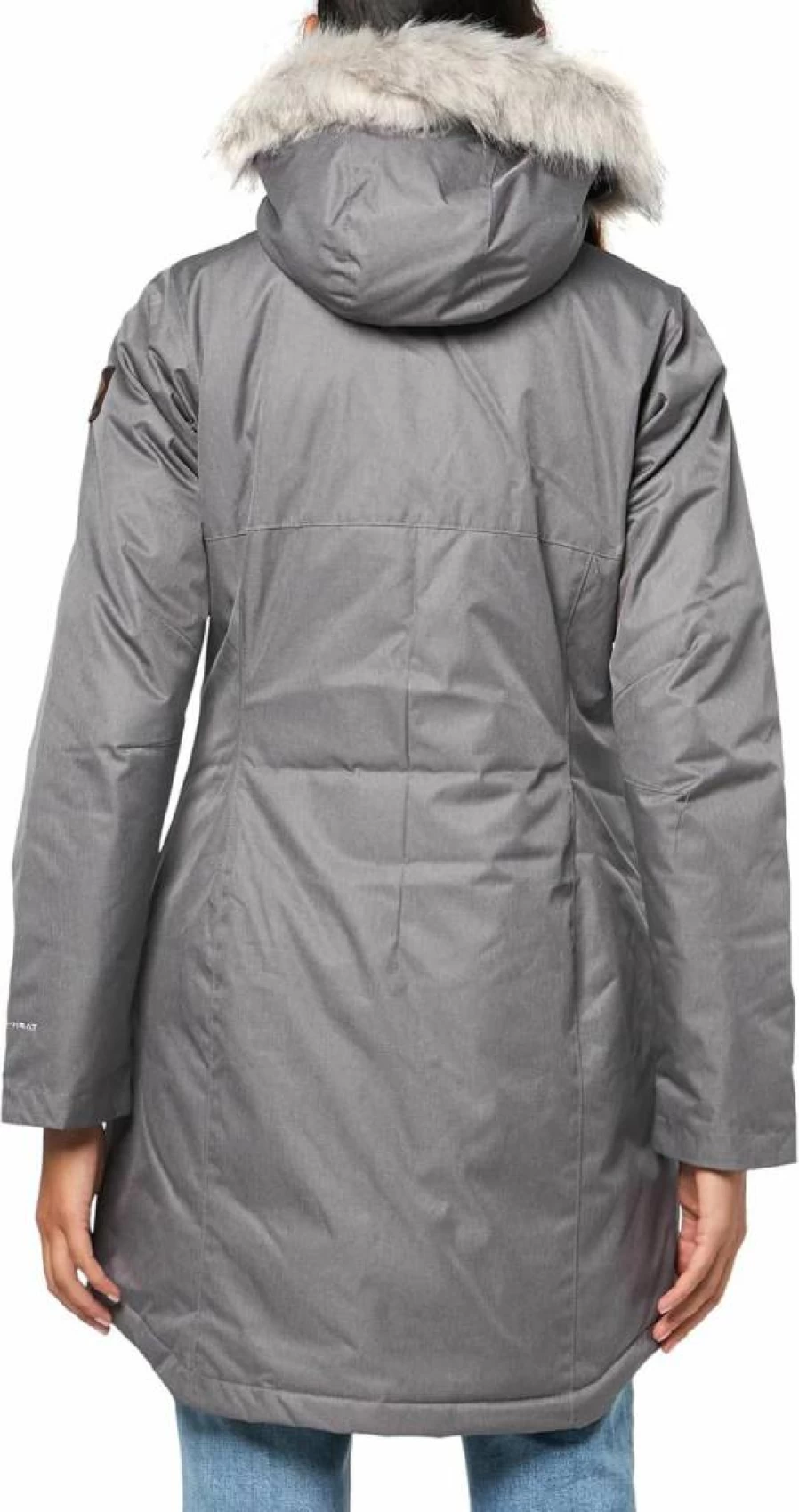 Columbia Women's 2024 Suttle Mountain Long Insulated Jacket - Waterproof Winter Coat, City Grey, Large Size, Warm Puffer Parka for Outdoor Activities