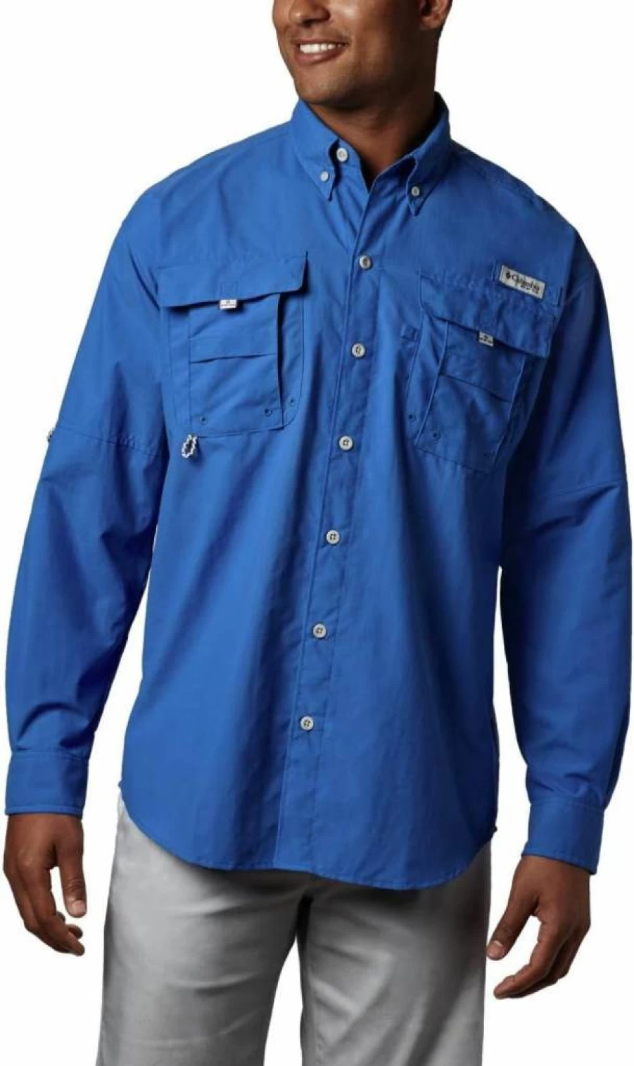 Columbia Men's PFG Bahama II Long Sleeve Fishing Shirt - UPF Sun Protection, Quick-Dry, Lightweight Performance Wear