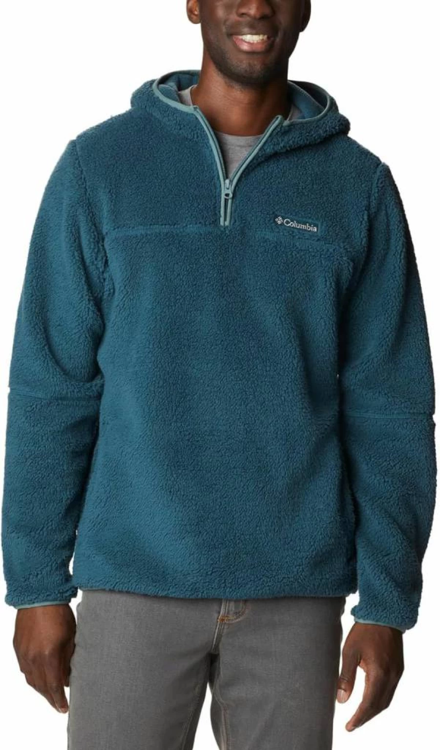 Columbia Men's Rugged Ridge III Sherpa-Lined Fleece Hoodie - Warm Winter Pullover Jacket
