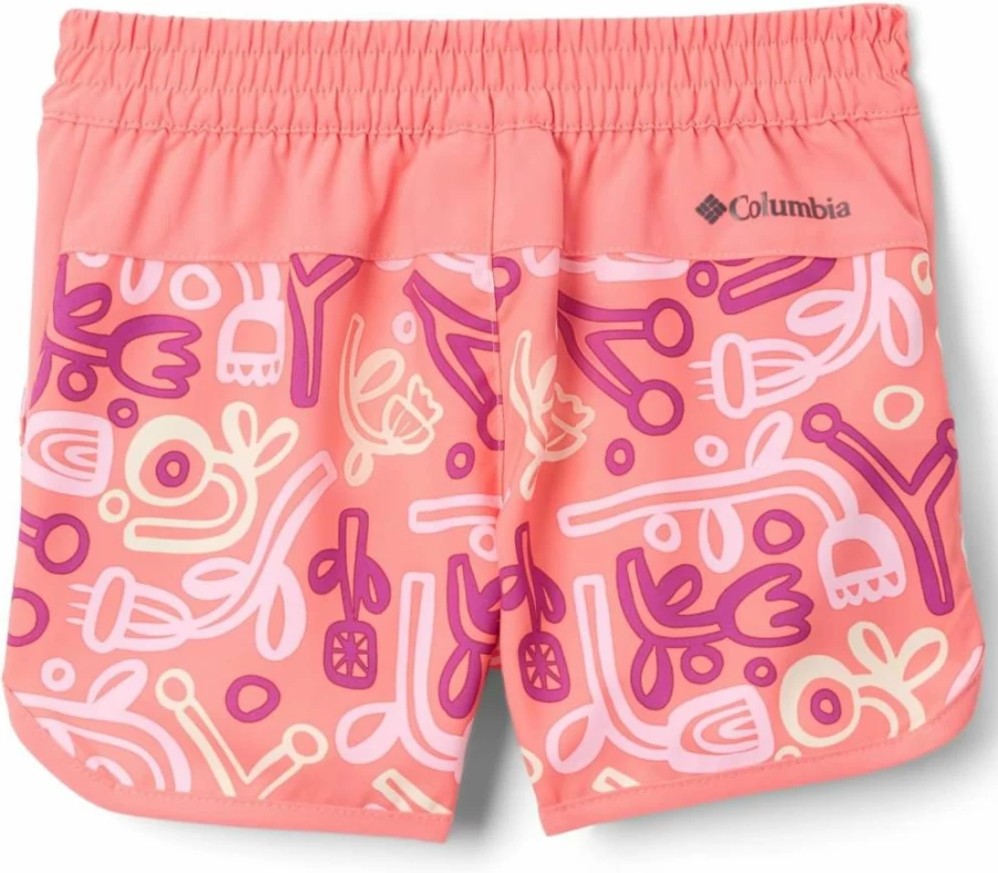 Columbia Girls' Sandy Shores Printed Quick-Dry Swim Shorts for Beach & Pool