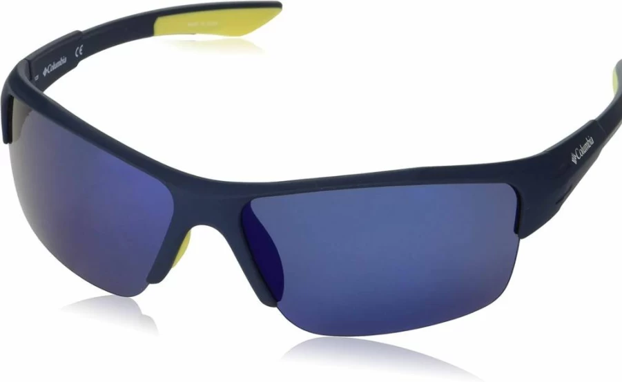 Columbia Men's Wingard Rectangular Polarized Sunglasses for Outdoor Sports & UV Protection