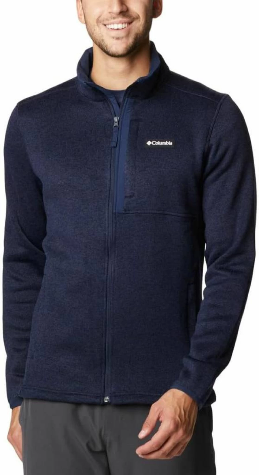 Columbia Men's Weather-Resistant Full Zip Sweater Jacket for Outdoor Activities