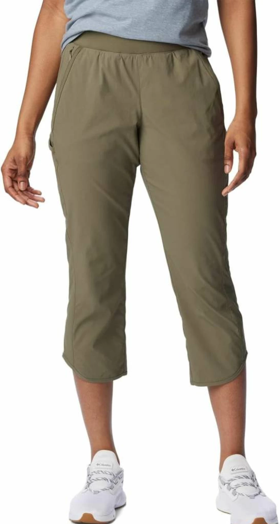 Columbia Women's Leslie Falls Capri Outdoor Hiking Pants Lightweight Quick-Dry Travel