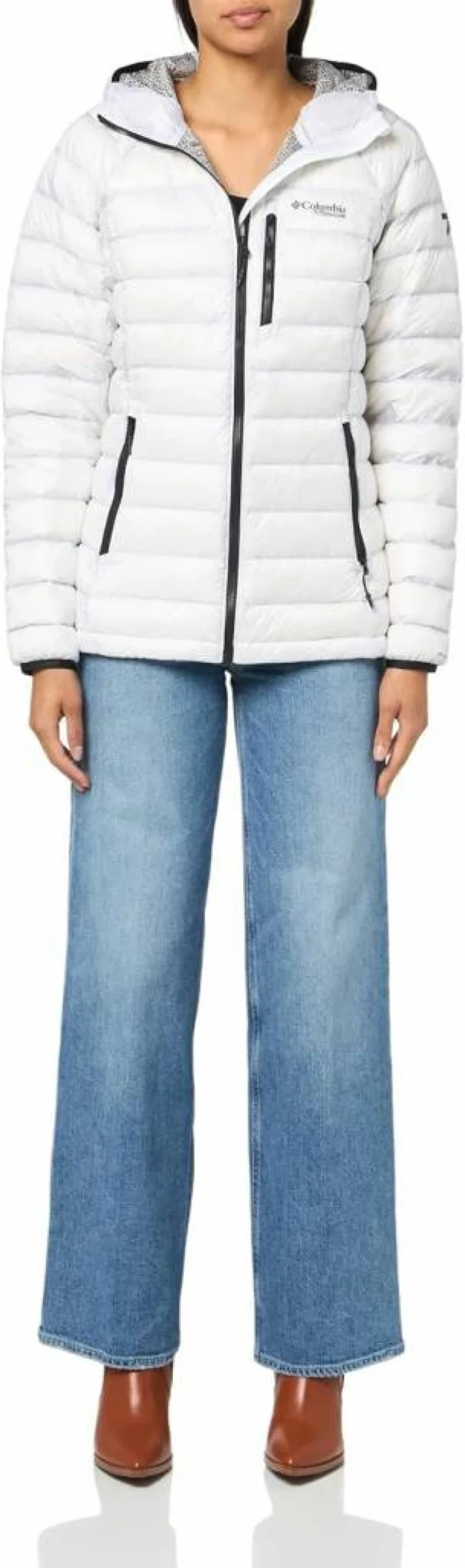 Columbia Women's Arctic Crest Down Hooded Jacket - Lightweight Winter Coat with Water-Resistant Shell & Thermal Insulation
