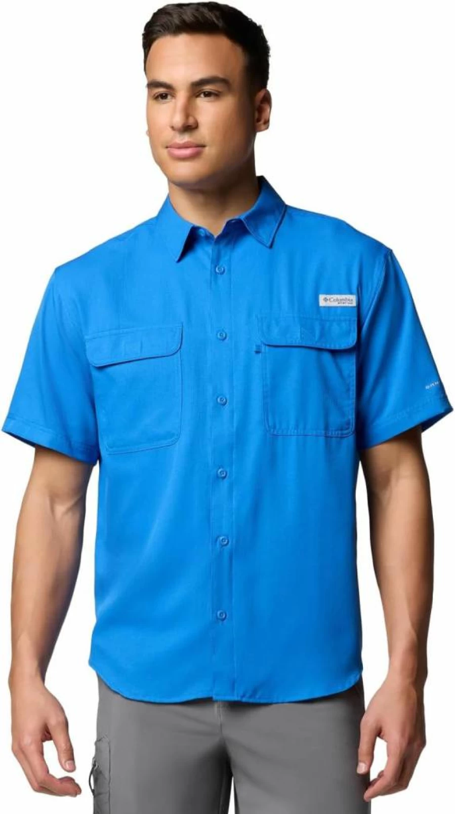 Columbia Men's PFG Backwater II Short Sleeve Fishing Shirt - UPF Sun Protection, Quick-Dry Performance Top