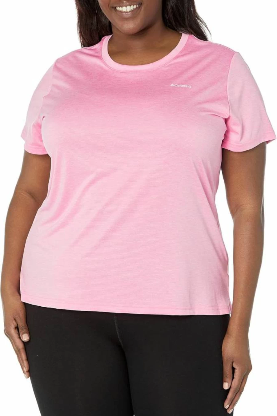 Columbia Women's Plus Size 3X Wild Rose Hiking Short Sleeve Crew Neck Shirt