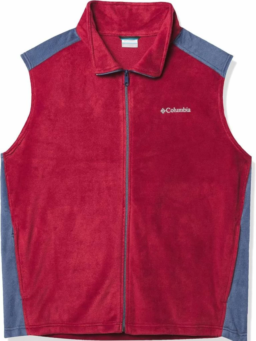Columbia Men's Steens Mountain Fleece Vest - Lightweight Outdoor Insulated Vest for Hiking & Camping