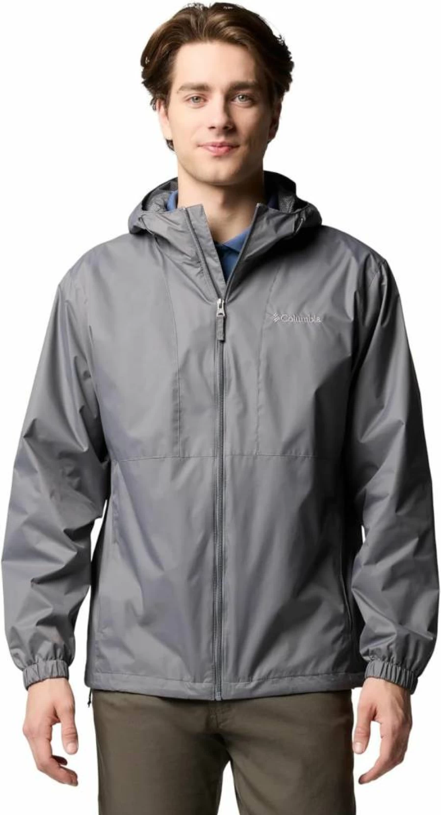 Columbia Men's Glenbrook Bend Waterproof Rain Jacket – Lightweight Outdoor Hiking Shell