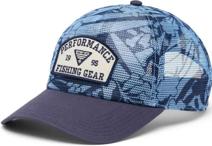 Columbia PFG Snapback Hat with Tie-Down Mesh for Sun Protection & Comfort