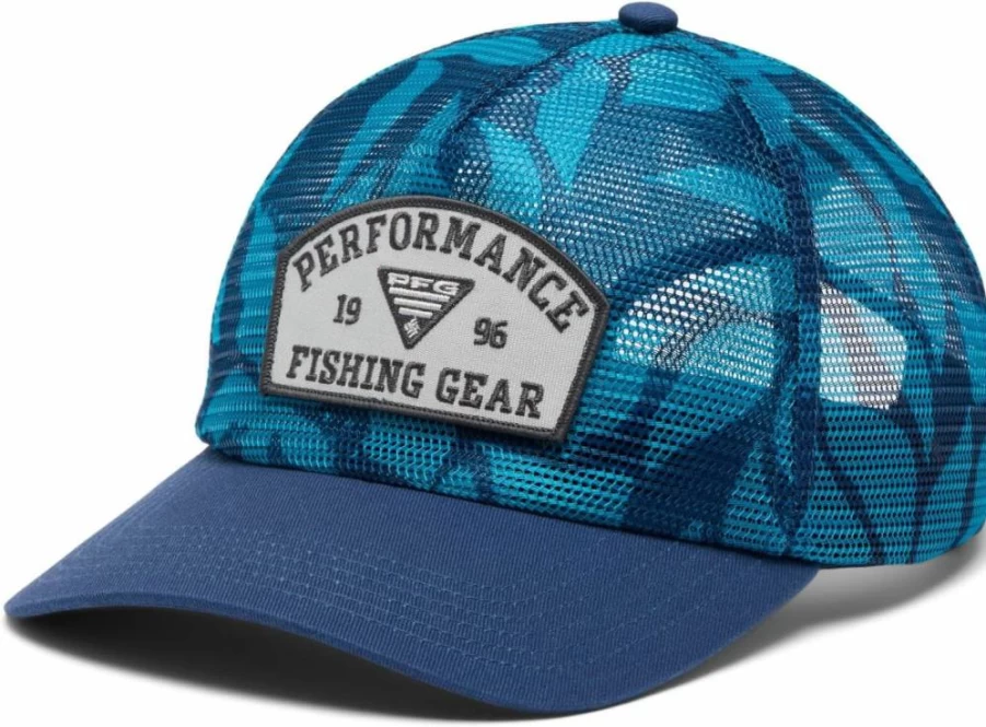 Columbia PFG Snapback Hat with Tie-Down Mesh for Sun Protection & Comfort