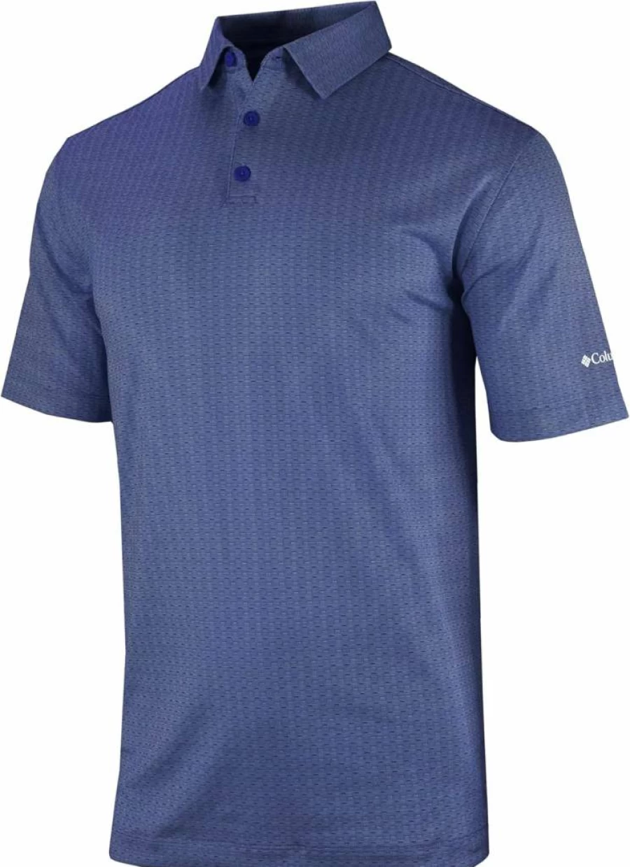 Columbia Men's Omni-Wick Crosswater Ridge Golf Polo Shirt – Moisture-Wicking & Breathable Performance Tee