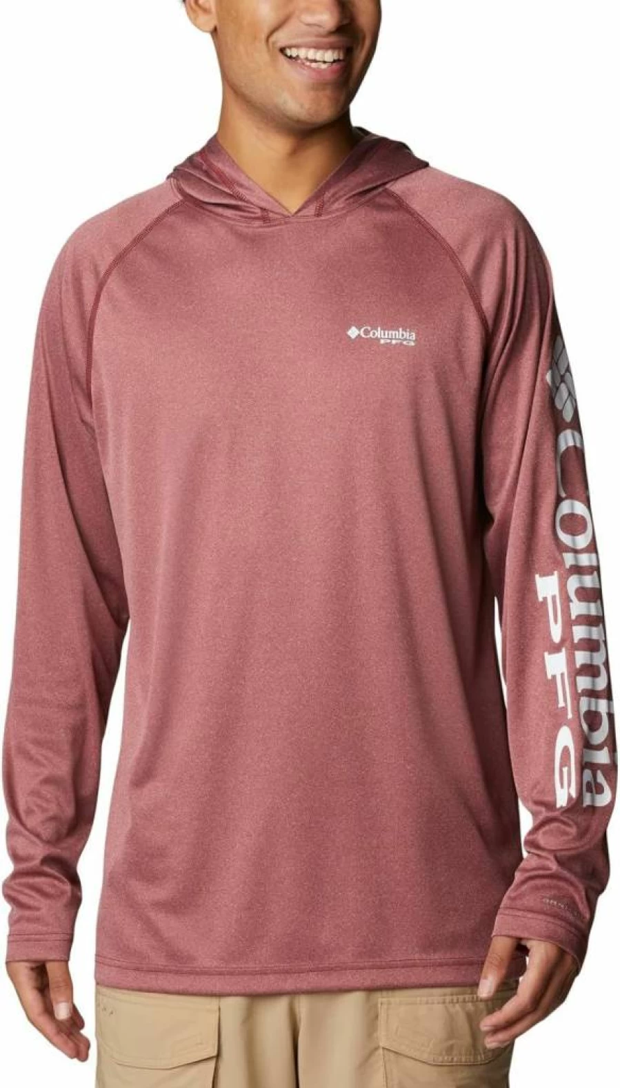 Columbia Men's Terminal Tackle Heather Fleece Hooded Sweatshirt - Lightweight Pullover Jacket
