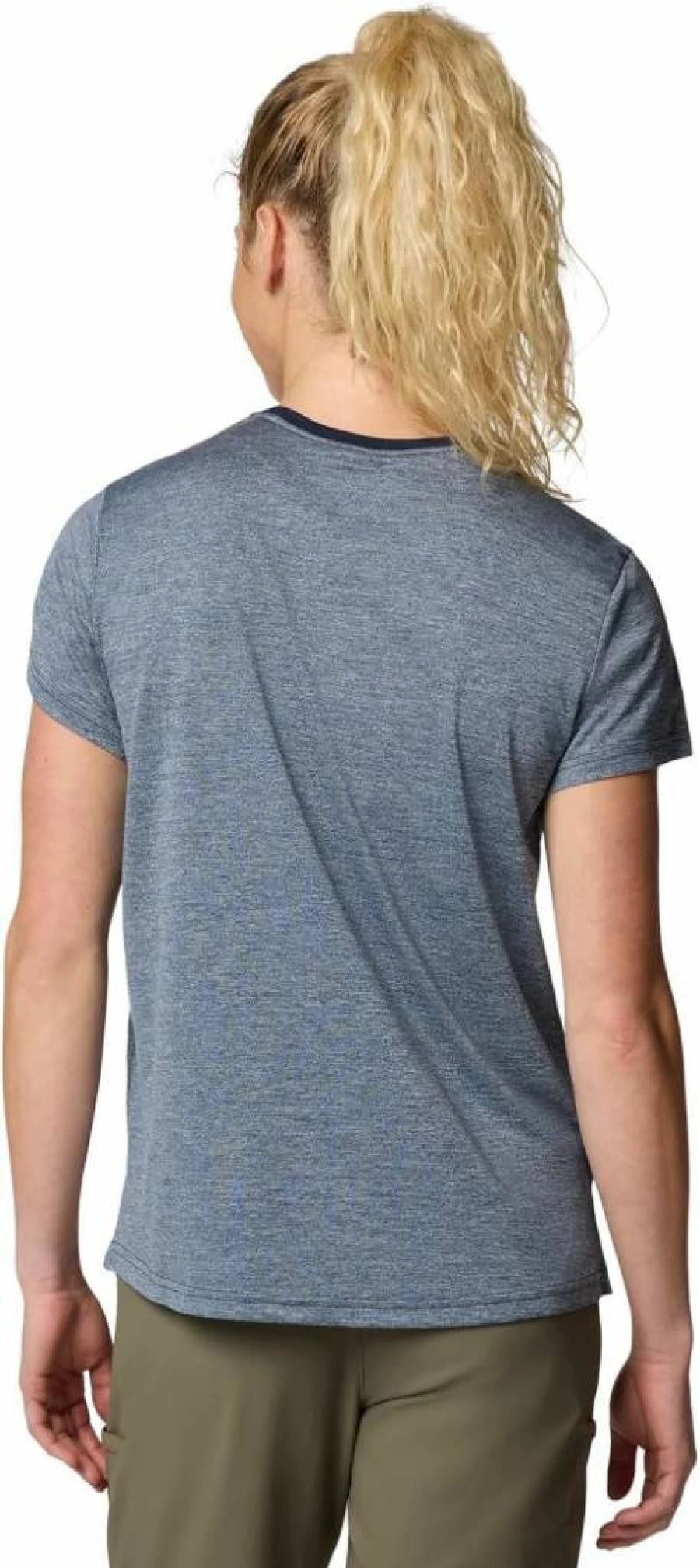 Columbia Women's Blue Vista Hill Short Sleeve Crew Neck T-Shirt - Lightweight Hiking & Outdoor Top