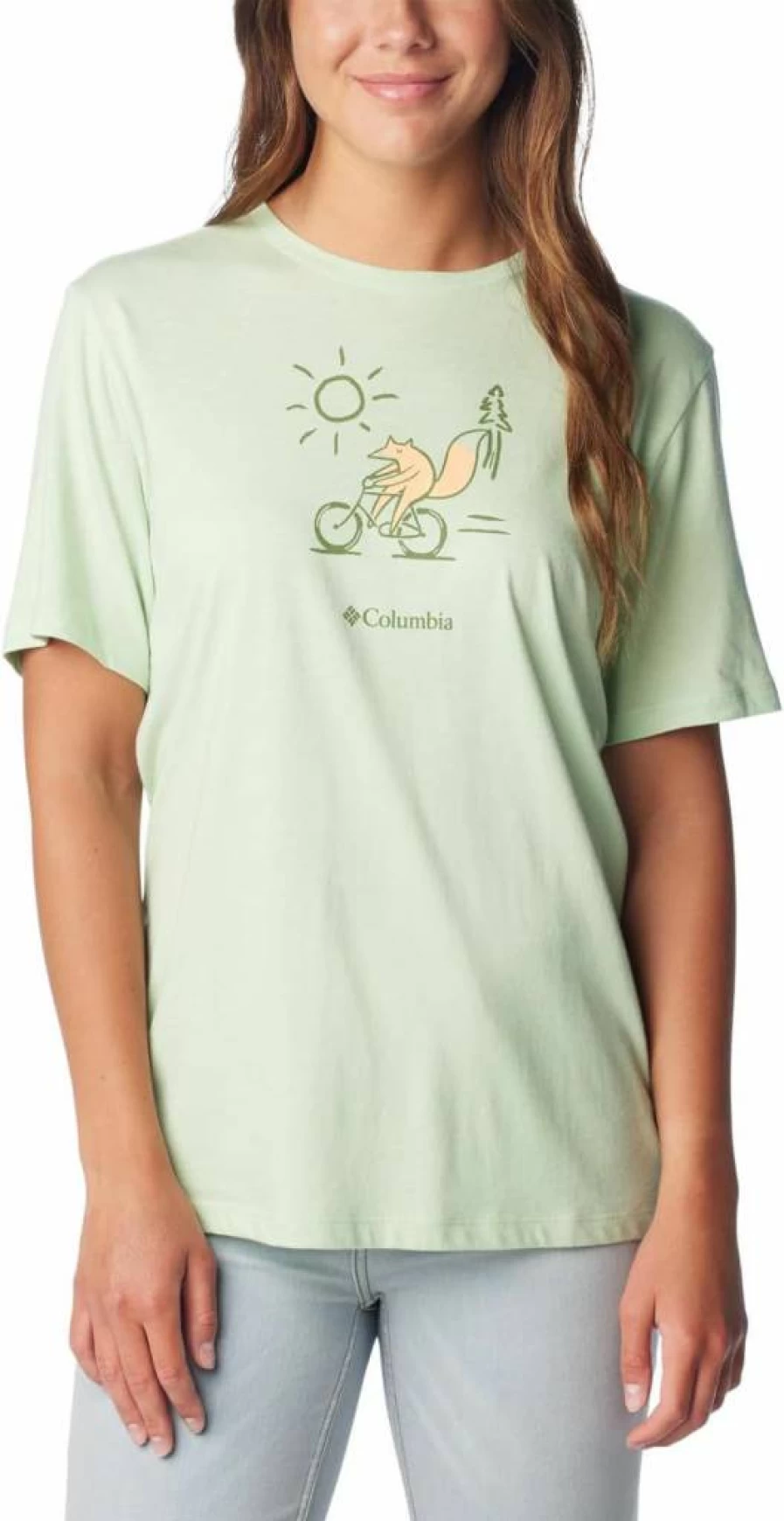 Columbia Women's Bluebird Day Relaxed Fit Crew Neck Sweatshirt - Comfortable Casual Pullover Top
