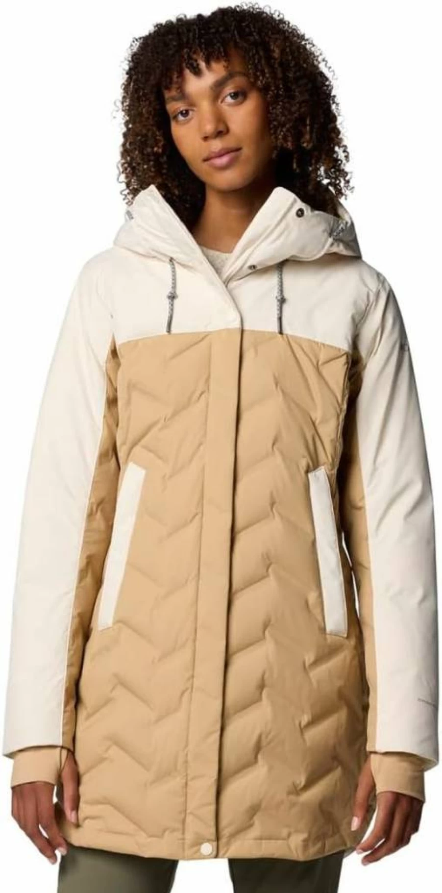Columbia Women's Mountain Croo III Mid-Length Down Jacket - Lightweight Winter Coat for Hiking & Outdoor Activities